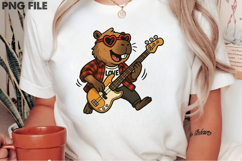 Rockstar Capybara Valentine PNG Product Image 2