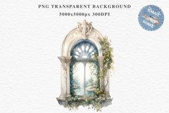 Rococo Window Clipart PNG Victorian Scrapbooking Nursery Art Watercolor Transparent wedding invitation shirt designs sublimation printable bloom architecture watercolor victorian, rococo window architecture clipart, sublimation nursery, wedding invitation