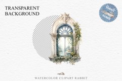 Rococo Window Clipart PNG Victorian Scrapbooking Nursery Art Watercolor Transparent wedding invitation shirt designs sublimation printable bloom architecture watercolor victorian, rococo window architecture clipart, sublimation nursery, wedding invitation