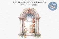 Rococo Window Clipart PNG Victorian Scrapbooking Nursery Art Watercolor Transparent wedding invitation shirt designs sublimation printable bloom architecture watercolor victorian, rococo window architecture clipart, sublimation nursery, wedding invitation