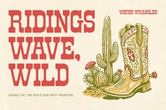 Rodeo Drinks Western Vintage Font Product Image 10