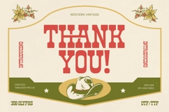 Rodeo Drinks Western Vintage Font Product Image 20