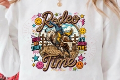 Rodeo PNG Rodeo Time Cowboy, Hold On Tight Western Summer Sh Product Image 2