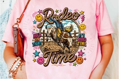 Rodeo PNG Rodeo Time Cowboy, Hold On Tight Western Summer Sh Product Image 5