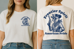 Fox Cowboy SVG, Wild West Shirt Design, Rustic Cowboy SVG, Frontier Spirit SVG, Western Animal Clipart, American Pride SVG, Cowboy Fox PNG, Country Western Design, Rodeo Shirt SVG, Rustic Fox T-shirt Design