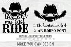 Western Rodeo SVG, Cowboy Hat SVG, This isn't my first ride Product Image 2