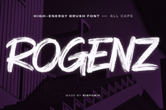 High-Energy Brush Font | ROGENZ Product Image 1