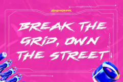 Roguepunk - Cyberpunk Graffiti Font Product Image 2