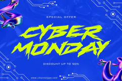 Roguepunk | Cyberpunk Graffiti Webfont Product Image 7