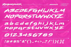 Roguepunk | Cyberpunk Graffiti Webfont Product Image 8