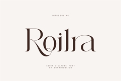Roilra - Serif Ligature Font Product Image 1
