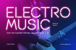 ROLAMP - Neon Light Party Font Product Image 2