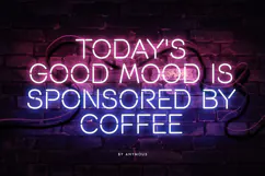 ROLAMP - Neon Light Party Font Product Image 3