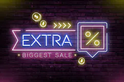 ROLAMP - Neon Light Party Font Product Image 5