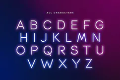 ROLAMP - Neon Light Party Font Product Image 6