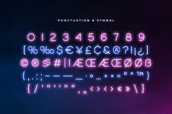 ROLAMP - Neon Light Party Font Product Image 7