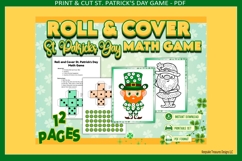St. Patrick's Day Math Game, Print &amp; Cut, Classroom Activity Product Image 2