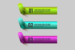 Roll paper color labels banner infographic template element Product Image 2