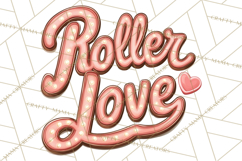 Retro Roller Skating Clipart PNG, 90s Valentine Clip Art Product Image 5