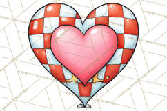 Retro Roller Skating Clipart PNG, 90s Valentine Clip Art Product Image 5