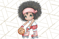 Retro Roller Skating Clipart PNG, 90s Valentine Clip Art Product Image 3