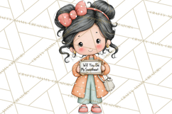 Retro Roller Skating Clipart PNG, 90s Valentine Clip Art Product Image 4