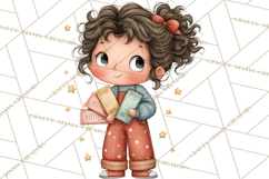 Retro Roller Skating Clipart PNG, 90s Valentine Clip Art Product Image 2