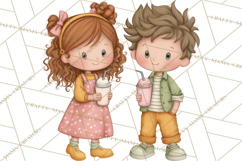 Retro Roller Skating Clipart PNG, 90s Valentine Clip Art Product Image 3