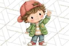 Retro Roller Skating Clipart PNG, 90s Valentine Clip Art Product Image 5