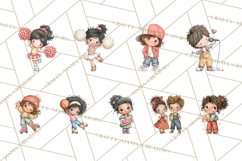 Retro Roller Skating Clipart PNG, 90s Valentine Clip Art Product Image 6