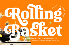 Rolling Basket - Modern Serif Font Product Image 1