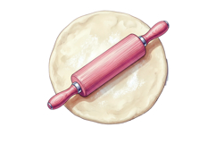Rolling Pin Png| Pink Baking Png Product Image 1