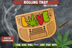 Rolling Tray Laser Cut | Tobacco Rolling | Smoke Accessory Product Image 1