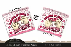 Inflated Rolling Up Some Valentine Spirit Tumbler Wrap PNG Product Image 3