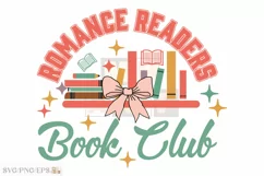 Coquette Book Club SVG Bookish Lover SVG T-shirt Design Product Image 1