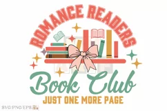 Coquette Book Lovers Romance Book SVG T-shirt Design Product Image 1