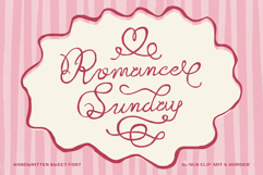 Romance Sunday - Handwritten Script Product Image 1