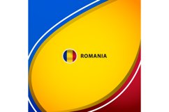 Romania square layout background concept design template Product Image 1