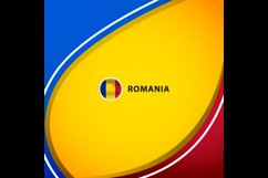 Romania square layout background concept design template Product Image 2