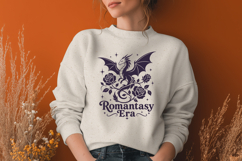 Romantasy Era SVG - Dragon and Rose Book Lover Fantasy PNG Product Image 2