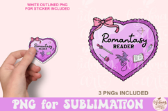 Romantasy Reader Heart Frame PNG Product Image 1