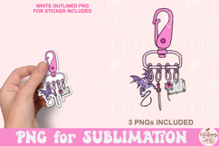 Romantasy Reader Keychain Png Product Image 1