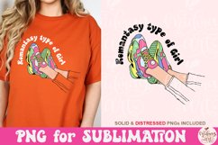 Romantasy Type Of Girl PNG, Book Lover Sublimation Product Image 1