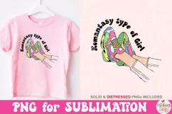 Romantasy Type Of Girl PNG, Book Lover Sublimation Product Image 2