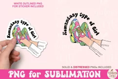 Romantasy Type Of Girl PNG, Book Lover Sublimation Product Image 3
