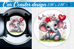 Car Coaster | Romantic Animal | Elephant Product Image 1
