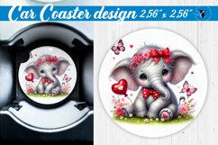Car Coaster | Romantic Animal | Elephant Product Image 1