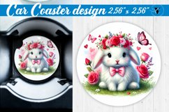 Car Coaster | Romantic Animal | Rabbit Product Image 1