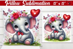 Pillow sublimation | Romantic Animal | Elephant Product Image 1