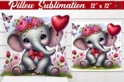 Pillow sublimation | Romantic Animal | Elephant Product Image 1